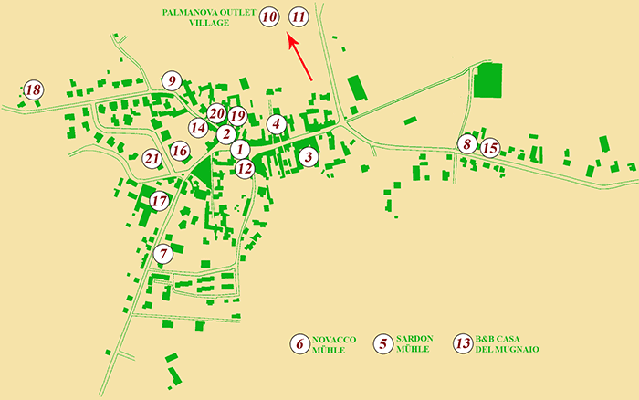 Aiello del Friuli - Zone 6: Joannis und Muhlen